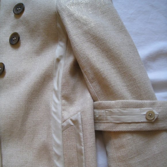 SOLD! | 3.1 Phillip Lim Cream/Gold Spring Coat - Picture 1 of 7
